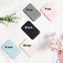 1个定制方形化妆镜，口袋镜，可定制名称和标志，伴娘礼物，可折叠化妆镜，旅行化妆镜 - 彩色 - 查看 10