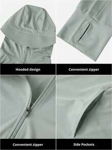 CAMEL CROWN Women's Lightweight Sunscreen Jacket, Quick-Drying Breathable Leather Apparel For Summer UV Protection - Sea Mist Green - View 4