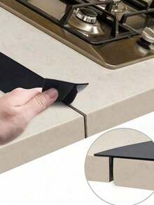 1PCStove Counter Cover Kitchen Seal, Stove Top Seal, Organic Silicon High Temperature Resistant Kitchen Gap Strip, Kitchen Accessories,Kitchen Decor And Accessories,Home Essentials,Kitchen Organization And Storage,Oil And Dirt Resistant Gas Stove Gap Soft Sealing Strip Silicone Gap Plug Kitchen Stove Counter Gap Cover - Flexible Stove Space Filler,Kitchen Decor,Halloween-ASDF XBGA - 1PC Gray - View 3