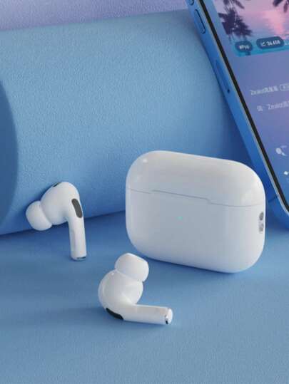 Auriculares inalámbricos Bluetooth - Compatibles con dispositivos Apple y Android, micrófono incorporado, resistentes al sudor, hasta 24 horas de tiempo de reproducción - Blanco