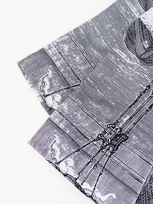 1 chiếc áo sơ mi cổ bẻ phong cách retro thường ngày dành cho bé trai (10-11 tuổi) - Màu xám đen - Xem 5