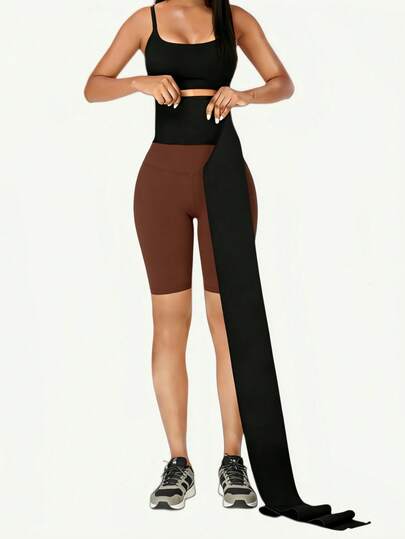 1pc Women's Waist Trainer Belt, Elastic Adjustable, Postpartum Abdominal Shaping, Waist Slimming Band, Curve Sculpting, Suitable For Daily Wear Or Training/Workout