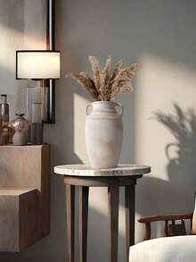 1个陶瓷复古侘寂风格矮胖乡村花瓶，适合日式旅馆艺术装饰、农舍室内插花、优雅玄关花瓶装饰、家居装饰、房间装饰、玻璃花瓶 - 多色5 - 查看 10