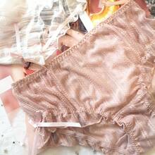 New Japanese-Style Striped Full-Lace Women's Boxer Briefs, Lolita Style, Anime-Themed, Sourced From Dalian - 黑色 - 查看 5