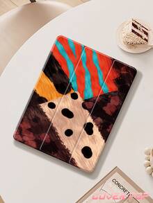 Cheetah,Leopard Print Leopard Print Stripes Tablet Protective Case,Compatible With 9.7/10.2/10.5/10.9/12.9/Pro 11, 10th Gen,Compatible With Samsung Galaxy Tab S6 Lite 10.4 Inch,Compatible With Kindle Paperwhite 12th Gen 2024,Kindle (11th Generation) 2022 Release,Soft Anti-Fall Protection,Smart Stand/Automatic Wake Up/Sleep,An Excellent Festival Gift. - Multicolor - View 1