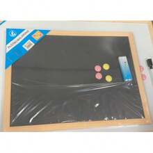 Hängendes Holzrahmen Magnetische Kreidetafel, Lernkreidetafel für Kinder, geeignet für Zuhause, Wohnheim, Dekoration, gewerbliche Nutzung, Restaurant, Flohmarktverkauf, handgeschriebene Whiteboard - 1PC - Übersicht 8