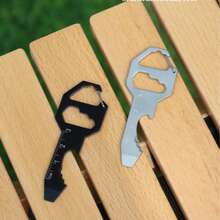 2pcs Multi-Functional Mini Keychain, Bottle Opener, Ruler, Hex Wrench, Flathead Screwdriver, Compact & Portable Mini Tool - One Size Fits All - View 5