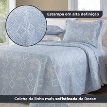 Queen Size Double-Sided Bedspread Set (3 Pieces) 2.40m X 2.60m With Pillowcases Rozac Liz - Liz 6 - View 5