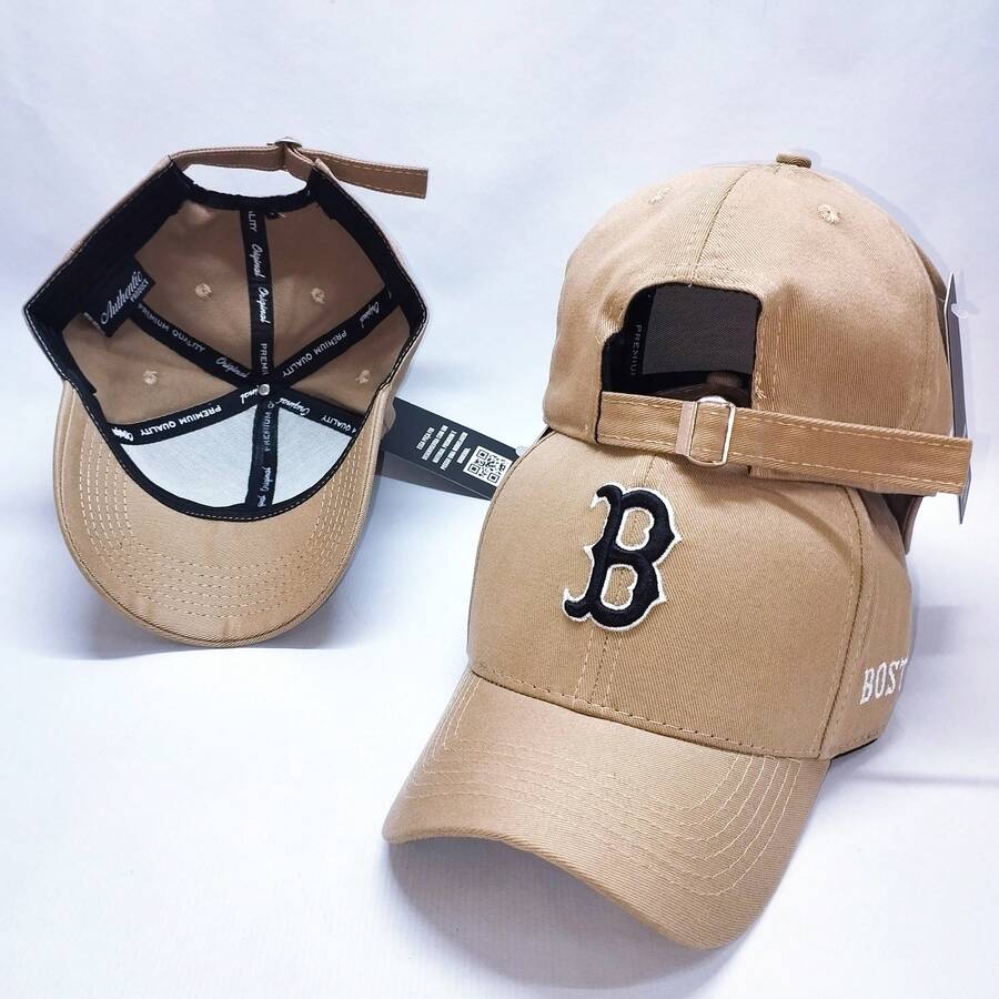 Boston Embroidered Curved Brim Cap For Men And Women - MÔ HÌNH 5 - Xem 1