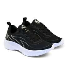 Women's Comfortable, Lightweight, Breathable Athletic Shoes For Gym And Walking - 黑/灰 - 查看 2