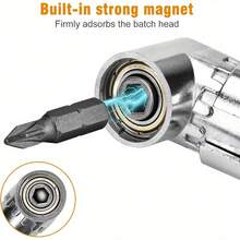 105 Degree Right Angle Drill Adapter, New Extended Shaft Electric Screwdriver, 1/4" Hex Shank Right Angle Drill Adapter, Right Angle Drill Adapter, Right Angle Drill Attachment, Right Angle Drill, Angle Drill - Multiple Styles - View 8