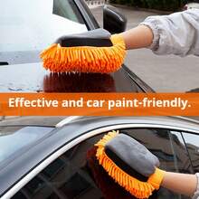 Microfiber Car Wash Gloves, Scratch-Resistant, Foam-Rich, Highly Absorbent, Double-Sided, Suitable For Car Washing, Car Wash Accessories - Car Wash Gloves - View 4