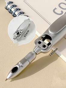 1 chiếc bút giảm căng thẳng có thể biến hình, bút bi tự động hình con mực ngộ nghĩnh/bút bi lăn bấm độc đáo, văn phòng phẩm dành cho học sinh. - mực - Xem 7