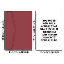 1 Thiệp chúc mừng tốt nghiệp hài hước kèm phong bì - Thiệp chúc mừng tốt nghiệp "Bạn đã làm được!" - Hoàn hảo cho lễ tốt nghiệp và khởi đầu mới, thiệp chúc mừng tốt nghiệp. - 1 cái - Xem 2