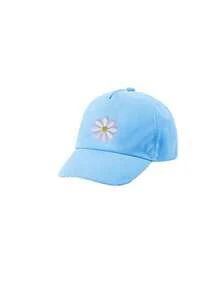 1pc Baby/Toddler/Kids Solid Color Floral Pattern Adjustable Baseball Cap, Suitable For Outdoor Sun Protection, Sports, Travel, Birthday Gift - Multicolor - View 9