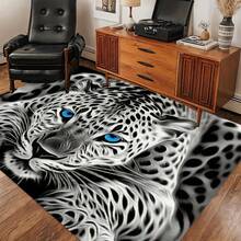 Luxurious Flowers And Exquisite Tigers Pattern Flannel Carpet, Vibrant And Energetic , 2D Digital Printing, Non-Slip Rubber Bottom, Multiple Sizes Available. Suitable For All Seasons, Washable, Machine Washable, Comfortable, Unique, Suitable For Him, Her, Family Members, Boyfriend, Girlfriend, Father, Family Members, Mother, Lover, Daughter, Son, Grandfather, Grandmother, Teacher, Doctor, Nurse, Friend, Classmate, Pet. As Birthday Gifts, Household Items, Wedding Items, Souvenirs, Home Decoration, Daily Life, Office Decoration, Birthday, Anniversary, Valentine's Day, Thanksgiving, Graduation Season, Christmas, Halloween, Mother's Day, Father's Day, Wedding, New Year Gift Decoration. Suitable For Shopping Centers, Restaurants, Kitchens, Bathrooms, Living Rooms, Bedrooms, Corridors, Balconies, Outdoor Doors, Door Mats, Entrance Mats, Non-Slip Mats, Offices, Cafes, Piano Room Floor Decoration - 多色3 - 查看 2