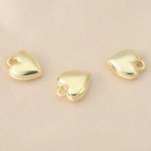 1件/3件/10件装 DIY浪漫光滑心形吊坠 精致简约女士珠宝配饰 吊坠配件 - 心形吊墜 - 查看 11
