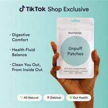 Selling Fast!Kind Patches, Unpuff Patches, 30 Tummy Comfort Patches: Support Digestive Comfort, Fluid Balance, Vegan, 1 Month Pack. Women's Health. - 3件 - 查看 9
