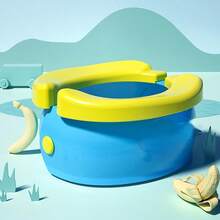 Foldable Children's Potty, Portable Kids Urinal With Banana Cushion, Unisex Baby Travel Car Toilet, Foldable Infant Potty Chair - Multicolor - View 7