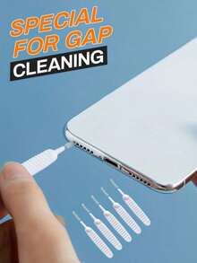 10pcs/Set White Multi-Functional Shower Head Cleaning Brush, Bathroom Accessories - A - View 7