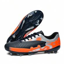 Unisex Non-Slip Soccer Cleats For Outdoor Training - Black - View 3