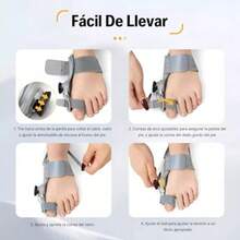 llati -  pieza P Cor de juanetes para mujeres y ores ortopédico férula ajustable Gris - Gris - Ver 4