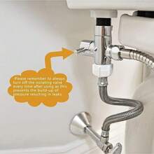 Stainless Steel Handheld Toilet Sprayer Set - Wall-Mounted, Brushed Finish, No Battery Required - A - View 3