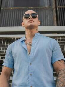 Men Shirts - Baby Blue - View 6