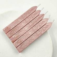 Conjunto de 5/12 bastões de cera metálica em cores sortidas com pavio para selar documentos, perfeitos para convites de casamento, envelopes, decoração de embalagens e ideias para presentes de Natal. - Bastão de cera central - Ver 16