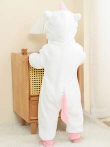1Pc Baby Autumn Winter With Double Zipper Cartoon Animal Pattern Cute Comfortable Unisex Baby Supplies Suitable For Everyday Wear - Multicolor - View 11