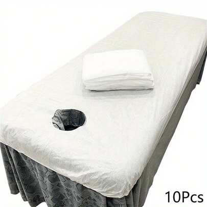39.37x84.65 Inch Disposable Massage Table Cover - Elastic Spa Bed Sheet For Salon, Massage Studio And Wellness Center - Durable Polyester, Easy Clean Design, Massage Bed Cover, Essential For Beauty Salon, Smooth Texture, Easy Clean Material, Massage Accessories, Disposable Bed Sheet, Massage Table Cover, Spa Accessories, Massage Linen, Beauty Bed Cover