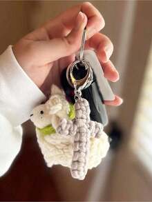 1pc Handmade Woven Cross Keychain Jesus Keychain Christian Car Keychain Bag Charm Soft Cross Keyring Bohemian Decor Unisex Holiday Decor Birthday Gift Women Keychain Back To School Gift Couple Gift Birthday Gift Wedding Gift Holiday Gift Party Favor Event Souvenir Friend Gift. Bag Charm Car Accessories Creative Teacher Sister Gift - 多色的 - 查看 3