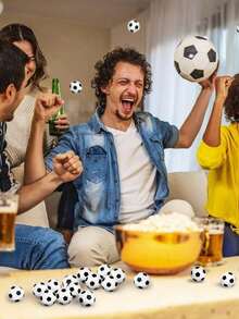 5/1pc Mini Football, Mini Football Stress Ball Foam Sports Ball Small Squeeze Relieve Anxiety Wholesale Toy Ball, Suitable For Football Birthday Party, School Carnival Party Supplies - New Model - View 3