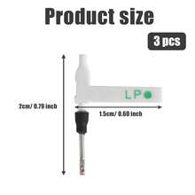 3 pièces Aiguille de lecture BSR, aiguille de remplacement pour platine vinyle double face, aiguille de platine vinyle pour BSR ST-16 ST-17 - Blanc - Voir 5