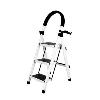 3-stufige Trittleiter, klappbare Trittleiter, Haushaltsleiter,  mit rutschfestem Trittbrett, maximale Belastung 150 kg, 40*55*97 cm