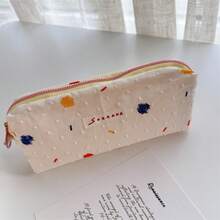 新款ins风夏季糖果豆帆布铅笔盒，大容量背包，清新手提包，大学生书包 - 糖豆帆布筆袋 - 查看 4