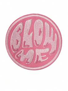 RHUAGYP 1 buc. Patch brodat rotund roz, termoadeziv sau cusut, decor DIY pentru haine și genți - Multicolor - Vizualizare 1