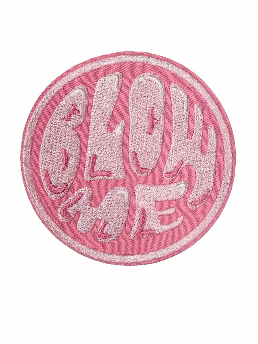 RHUAGYP 1 buc. Patch brodat rotund roz, termoadeziv sau cusut, decor DIY pentru haine și genți - Multicolor - Vizualizare 1