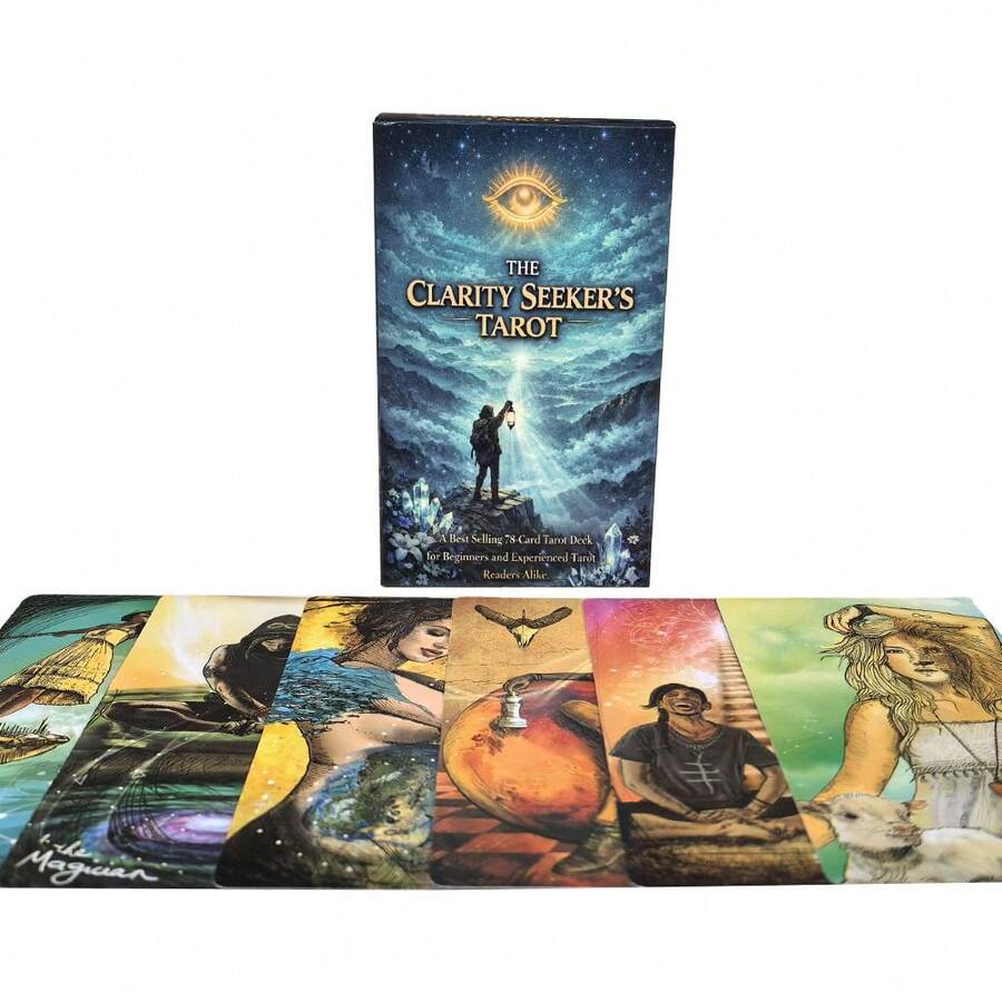 Clarity Seekers Tarot Oracle-kortspel, 78 kort, Fritid och underhållning, Familjesammankomst, Semester, Kortspel, Festaktivitet - Multifärgad - Visa 1