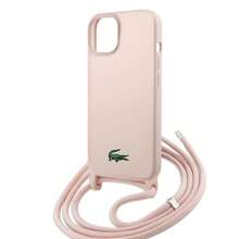 Lacoste Silicone Case With Crocodile Strap For IPhone - Pink - View 5