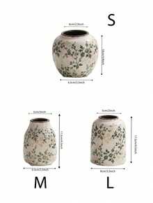1个手工小陶瓷花瓶，图案精美 - 手工粉色中心装饰，釉面开片，波西米亚风格家居装饰，干花展示，适合客厅、办公室等场所，情人节礼物 - 多色 - 查看 5
