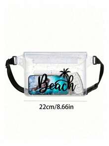 “BEACH”大容量防水腰包，配有可调节腰带，采用PVC材质。这款大容量腰包配备三层密封、兼容触屏的防水手机袋。 - 彩色 - 查看 9