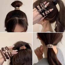 Bộ 25 chiếc dây buộc tóc nữ phong cách Bohemian, dây buộc tóc co giãn đính hạt hình trái tim dễ thương, phù hợp với mọi kiểu tóc, tóc đuôi ngựa, thể thao, phong cách Bohemian, dây chun cao cấp, đơn giản và thanh lịch, độ đàn hồi cao, dây buộc tóc, mùa hè, kỳ nghỉ, du lịch. - Nhiều màu - Xem 6