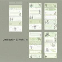 20张/袋贴纸，“花园小冒险”系列，可书写标签贴纸，剪贴簿用品和笔记本配件，可用于装饰卡片、相框、电脑、手机壳、水杯、旧杂志、铅笔盒、行李箱、桌面装饰贴纸、返校季贴纸、学校用品文具趣味贴纸 Kindle - 貼紙包 - 查看 13