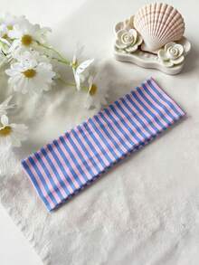 条纹休闲发带夏季发饰沙滩爪夹度假发夹 - 彩色 - 查看 10