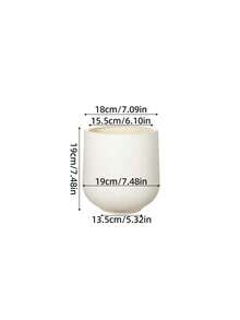 高脚杯形大号塑料花盆 – 现代简约树脂花盆，适用于客厅，是种植发财树和蝴蝶兰的理想之选，轻巧高端装饰 - 酒杯形 - 查看 4