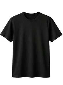 Catholic Gospel Printed T-Shirt With The Holy Cross - Casual, Comfortable, Gift, Religious Style - Comfortable Blouse - 100% Cotton - 黑色 - 查看 4