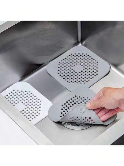 1pc Silicone Drain Cover, Odor Proof Toilet Floor Drain Filter, Hair Catcher For Bathroom Sink Drain