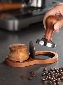 yeefeeco Piring Saringan Kopi 1/2 Cangkir, Tempat Saringan Kopi Kayu, Aksesoris Kopi - Alas Pemadat Kopi - View 1