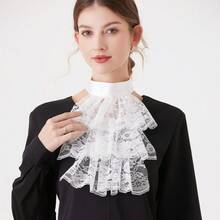 White Lace Bow Collar, Versatile - Multicolor - View 10